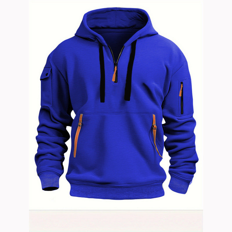 Herren Freizeit Kapuzenpullover mit praktischen Taschen Drune