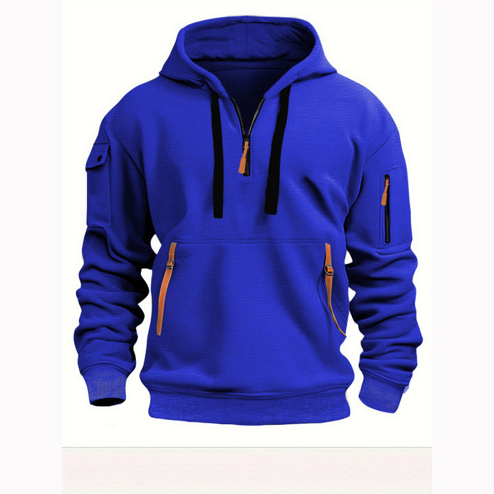 Herren Freizeit Kapuzenpullover mit praktischen Taschen Drune
