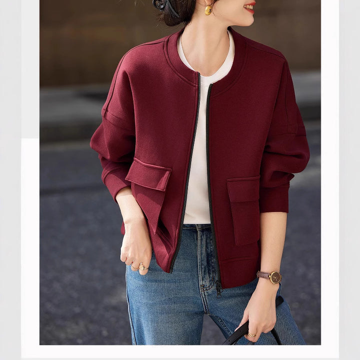 Damen Modische Oversized Sweatjacke Drune