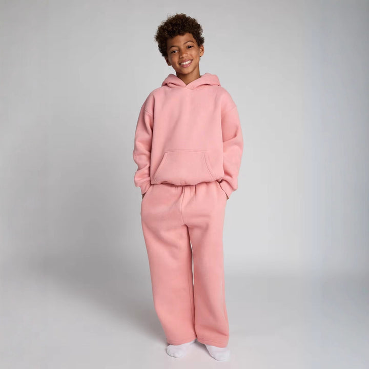 Damen oversized Kapuzenanzug aus weichem Fleece Drune