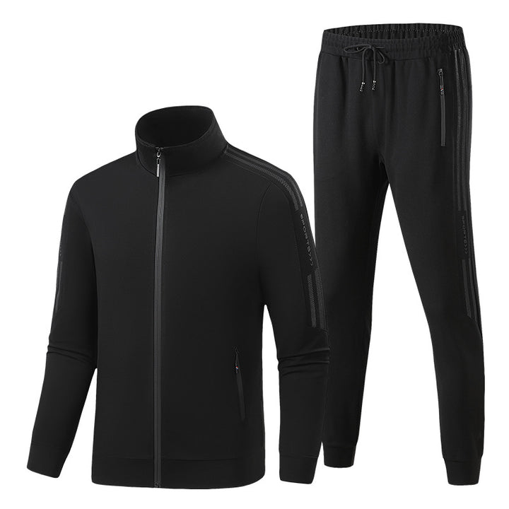 Herren Funktions-Trainingsanzug-Set mit Reißverschlussjacke und elastischer Jogginghose Drune