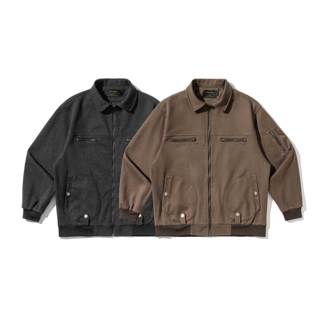 Herren Kurzblouson im Utility‑Style mit gesteppter Front, Zip‑Brusttaschen und Rippbündchen Drune