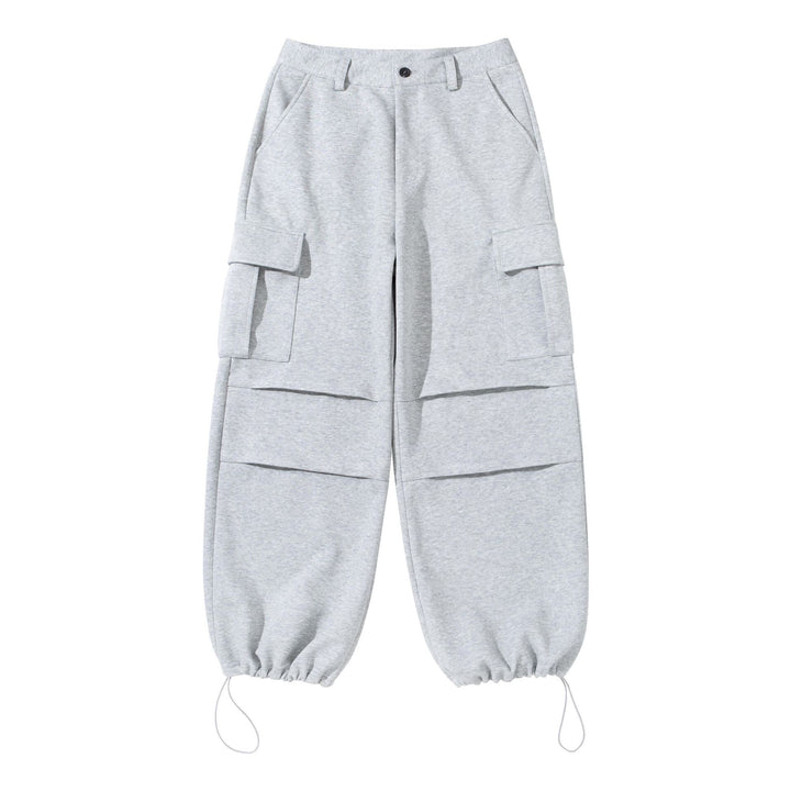 Damen Cargo-Loungehose mit weitem Bein, Klappentaschen und Tunnelzugsaum Drune