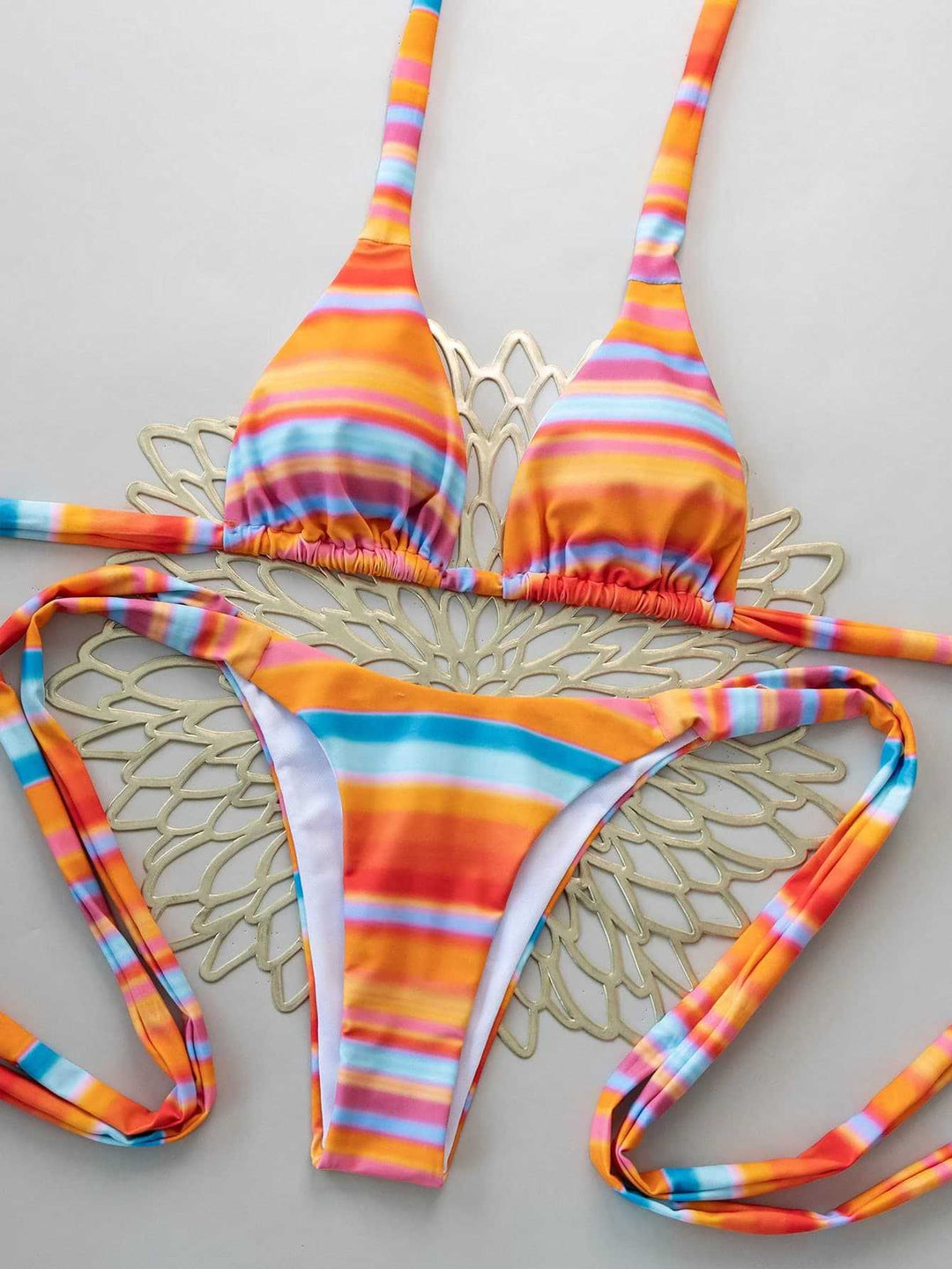 Damen Triangel-Bikini mit verstellbaren Bändern Drune
