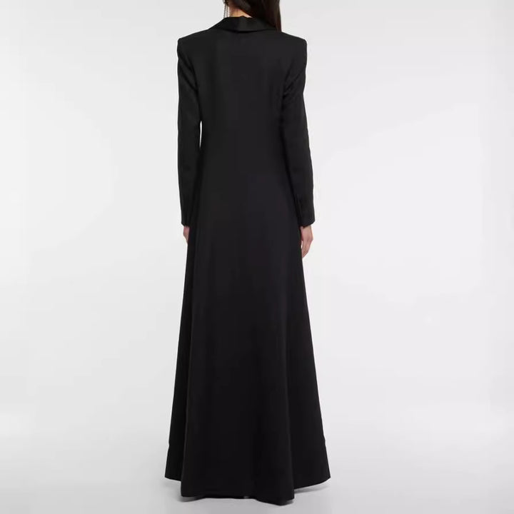 Drune | Trenchcoat Mit Einem Knopf Für Frauen - Schwarz