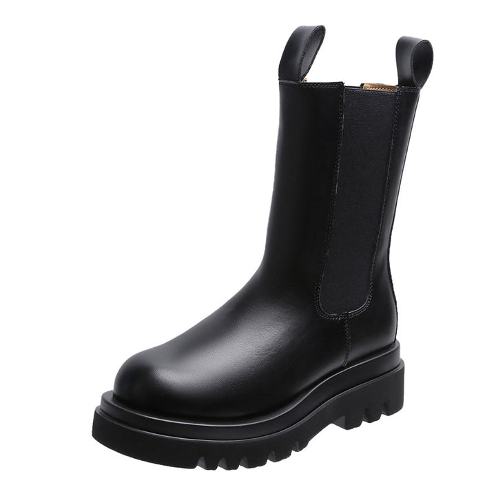 Damen nan Chelsea-Boots mit elastischem Einsatz und markanter Profilsohle Drune