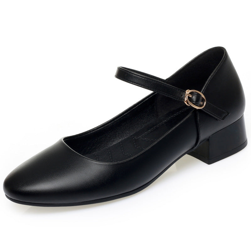 Damen Ballerinas mit modischem Riemchen und bequemer Absatzhöhe Drune