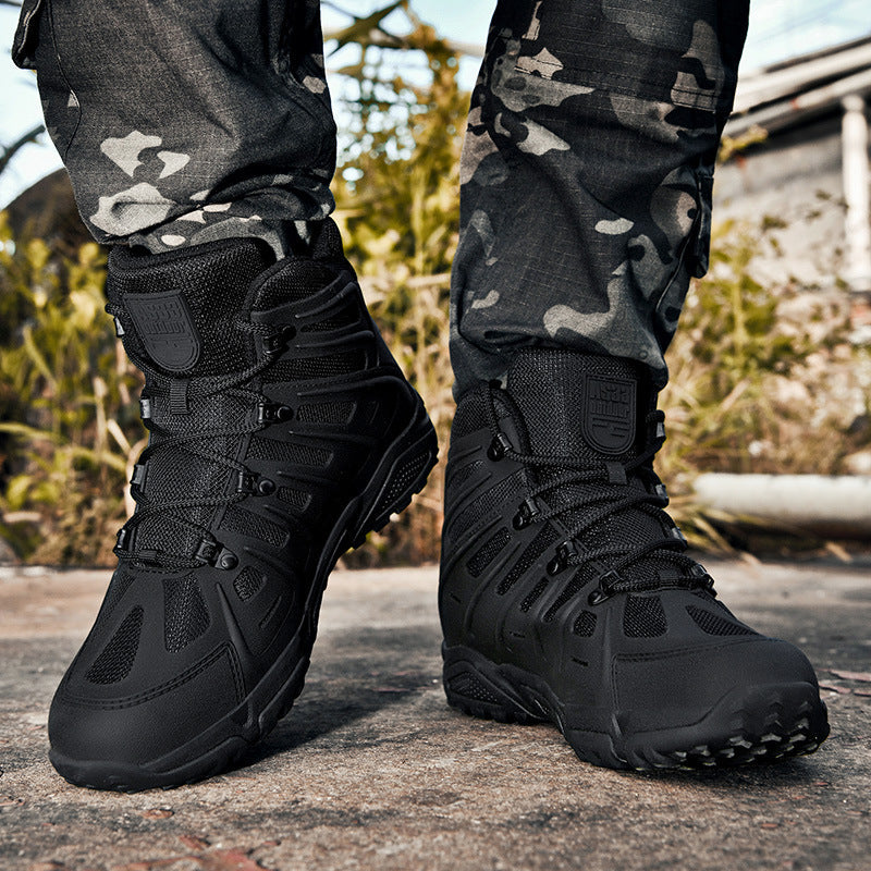 Herren taktische Schuhe mit hoher Knöchelsupport und rutschfester Sohle Drune