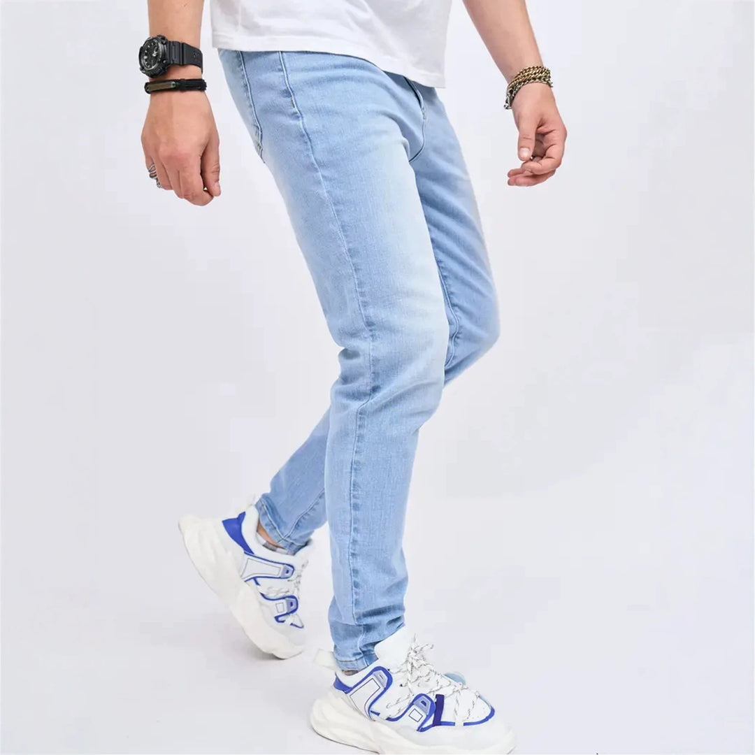 Herren Slim-Fit Denimhose Drune