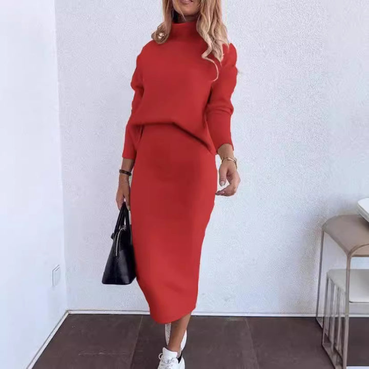 Damen Strickkleid mit hoher Taille und lässigem Schnitt Drune