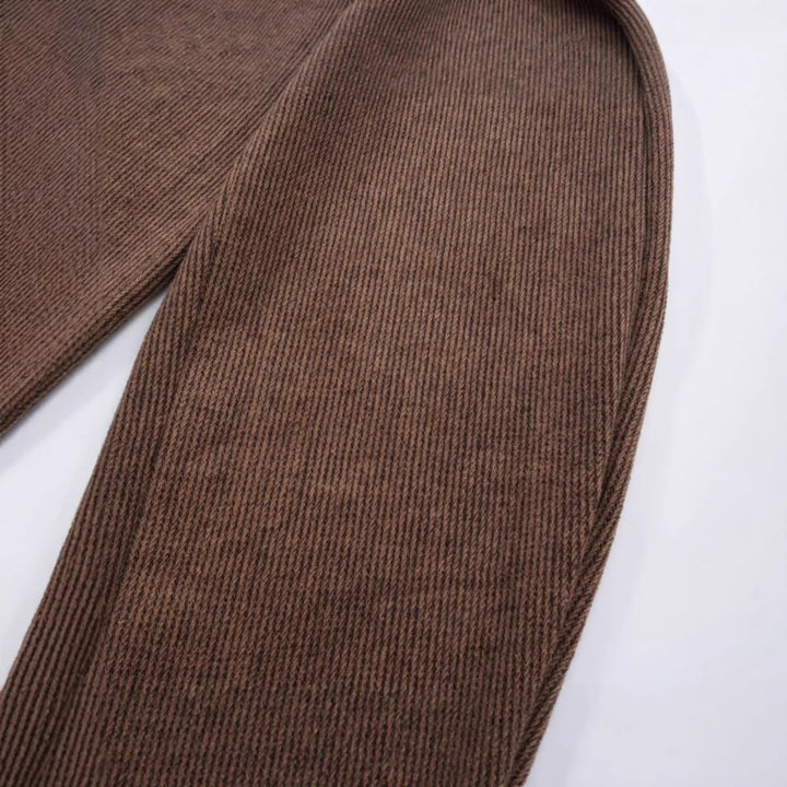 Damen Weitgeschnittene Cord-Hose mit elastischem Bund Drune