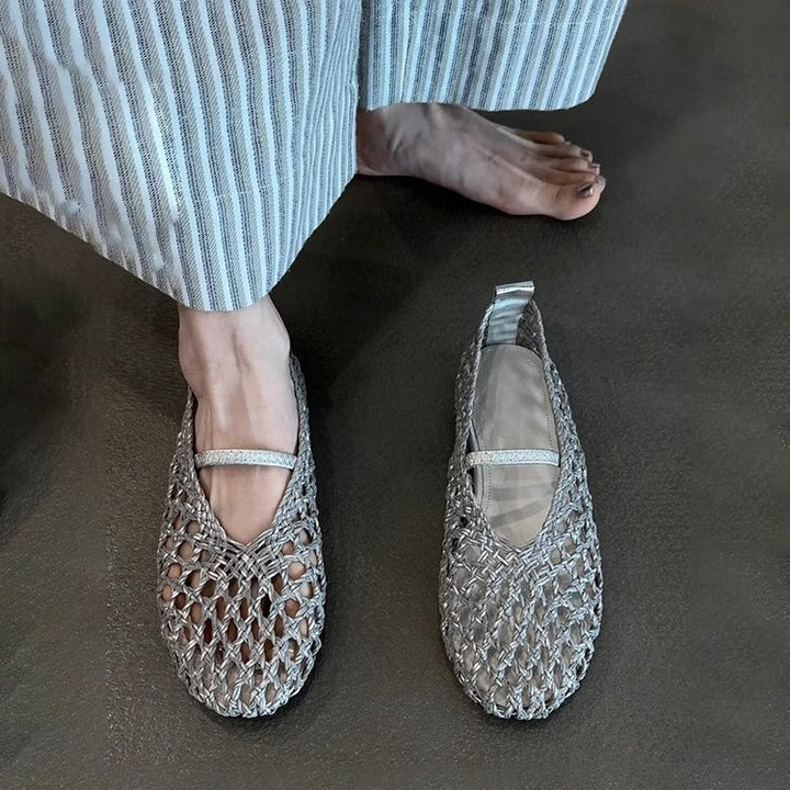 Damen Stilvolle Gewebte Slipper Drune
