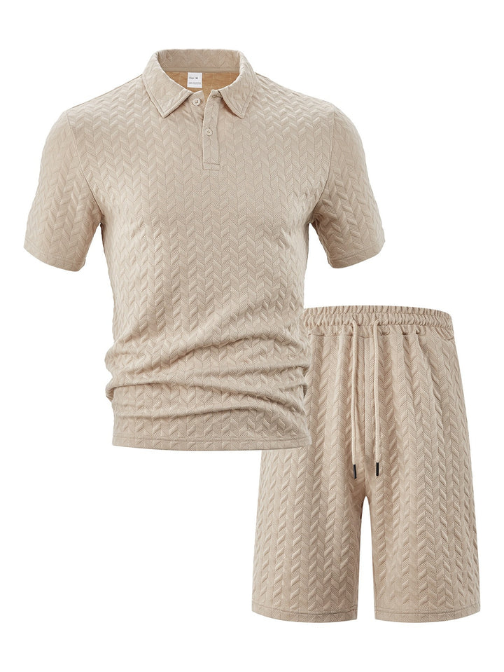 Herren Polo-Shirt und Short Set Drune
