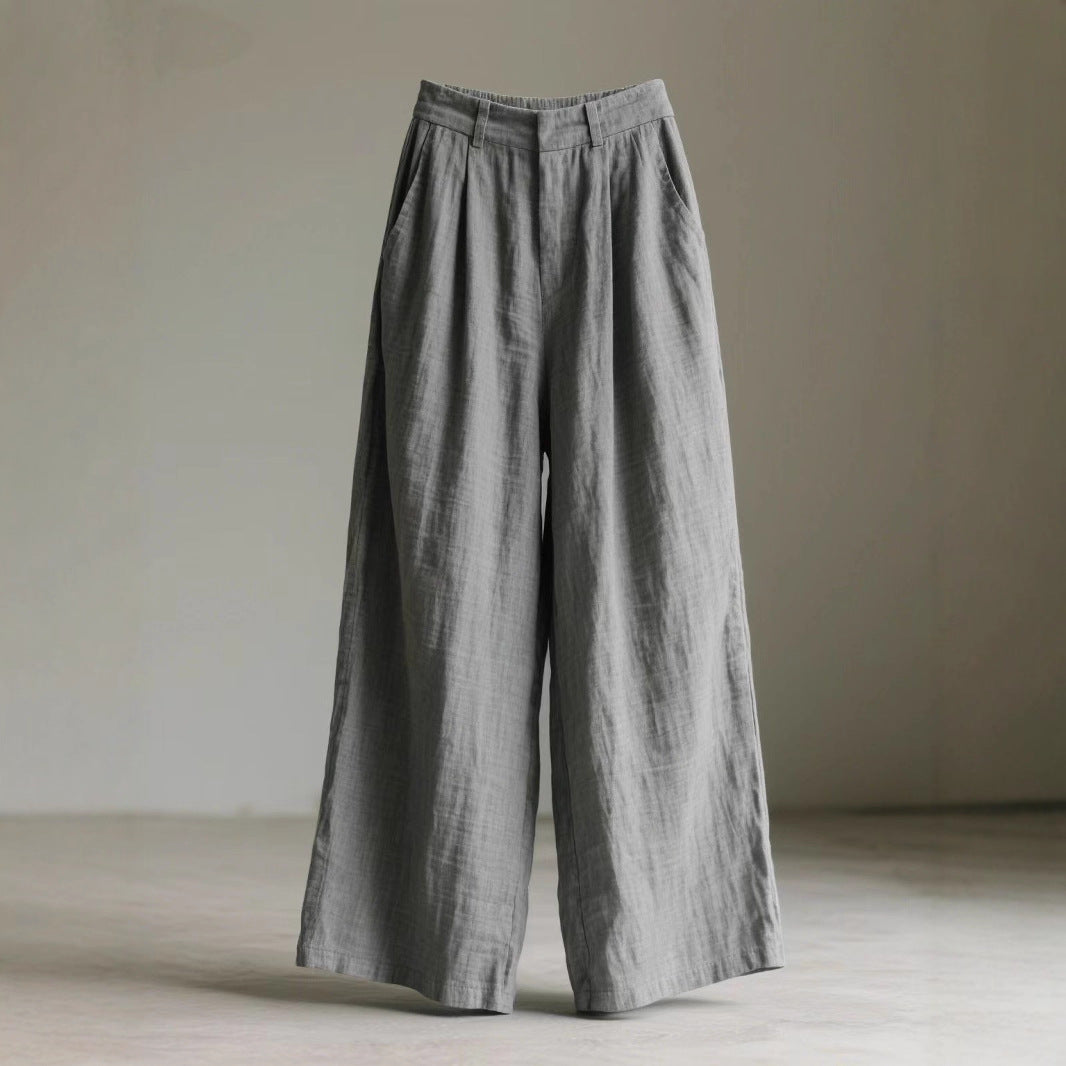 Damen Lockere Leinenhose Drune
