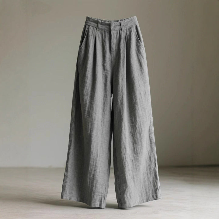 Damen Lockere Leinenhose Drune