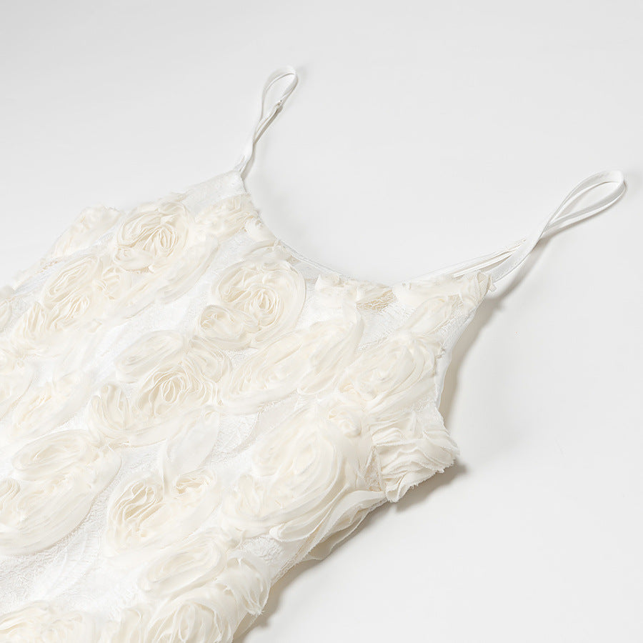 Damen Bluse mit floralem Spitzendesign und Rüschensaum Drune