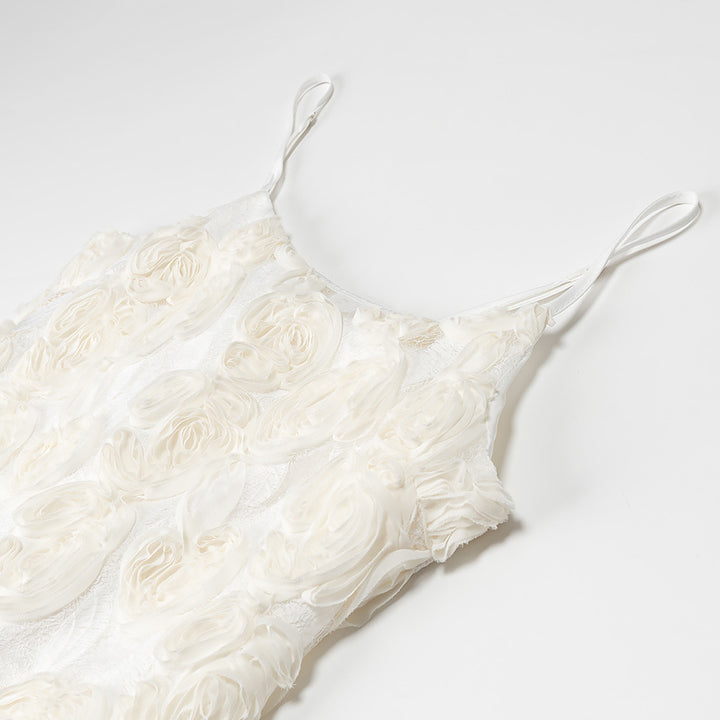 Damen Bluse mit floralem Spitzendesign und Rüschensaum Drune