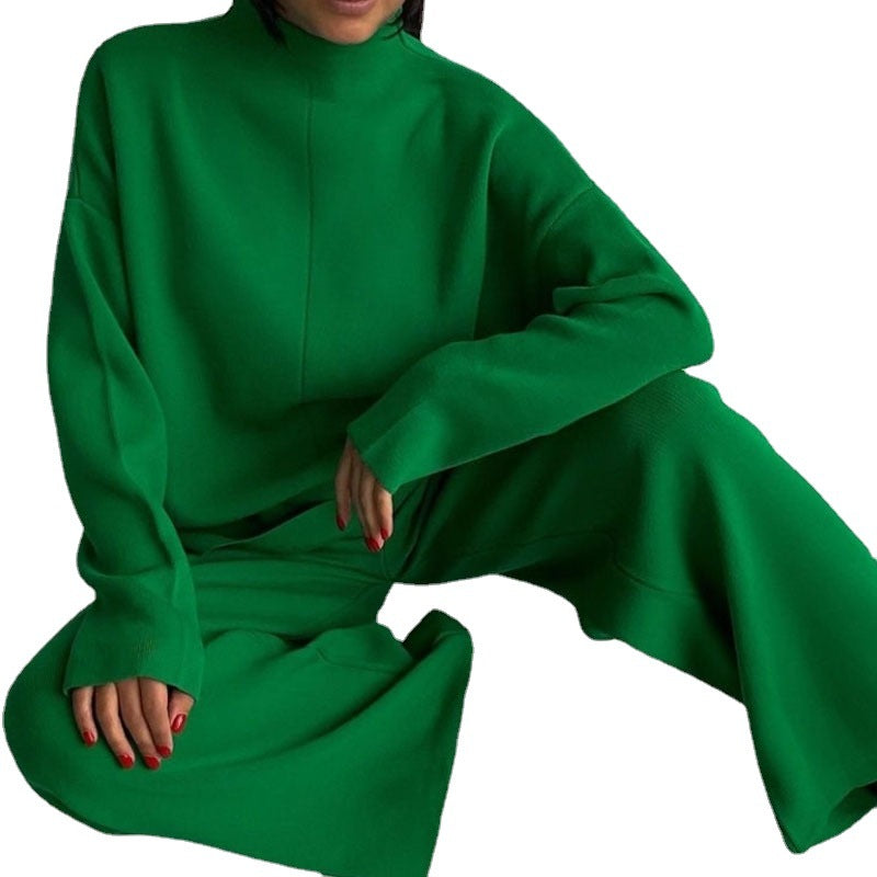 Damen Lounge-Set mit lässigem Schnitt und hohem Kragen Drune