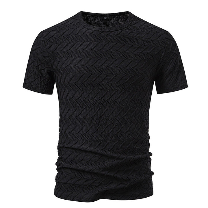 Herren modisches T-Shirt mit strukturiertem Design Drune