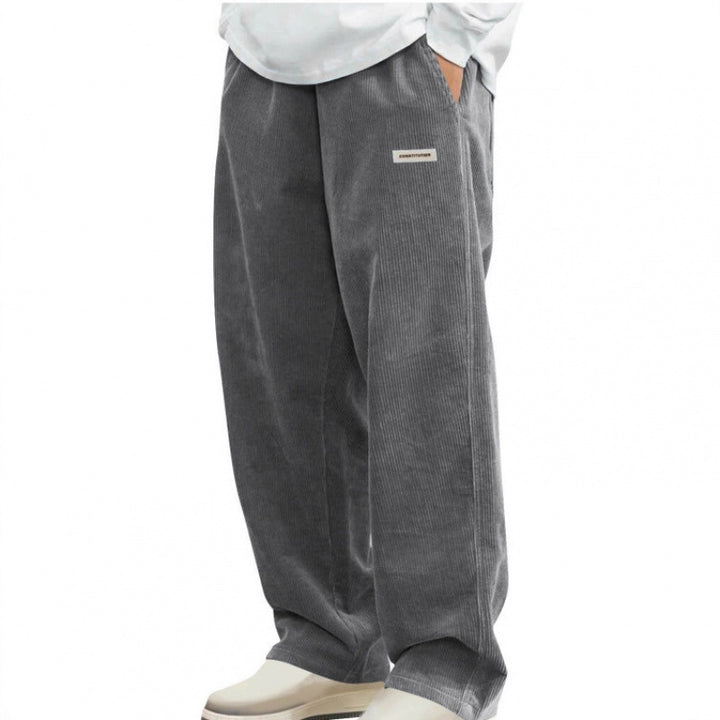 Herren Modische Cordhose Drune