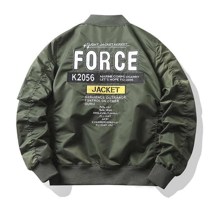 Herren Stylische Bomberjacke mit einzigartigen Patches Drune
