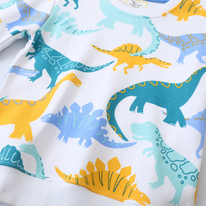 Jungen Sweatshirt mit buntem Dinosaurier-Design Drune