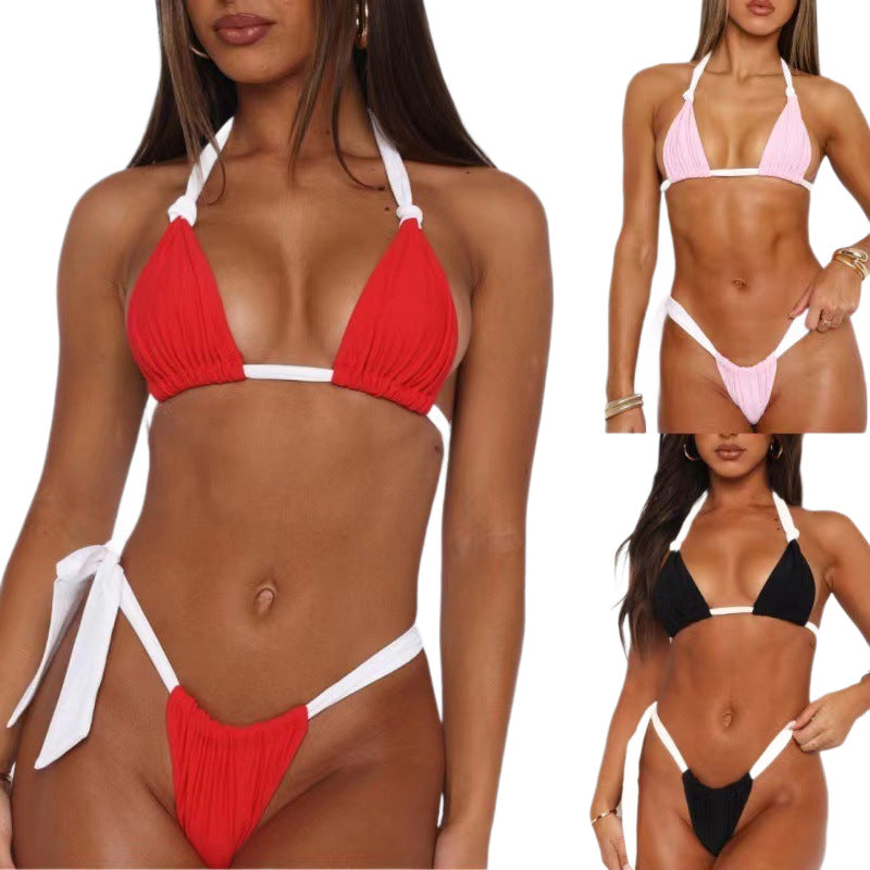 Damen Triangel-Bikini mit feinen Rüschendetails Drune