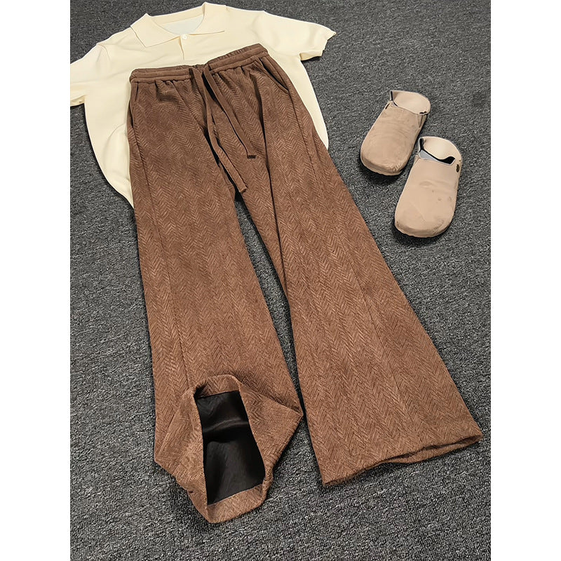 Damen Weitgeschnittene Harem-Hose mit elastischem Bund Drune