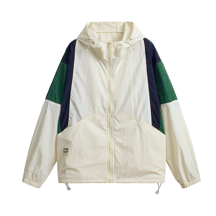 Damen Sportliche Windbreaker-Jacke Drune