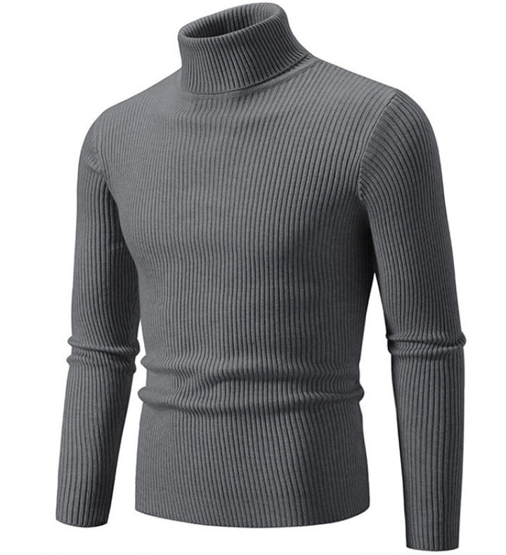 Herren Rollkragenpullover mit strukturiertem Rippenmuster Drune
