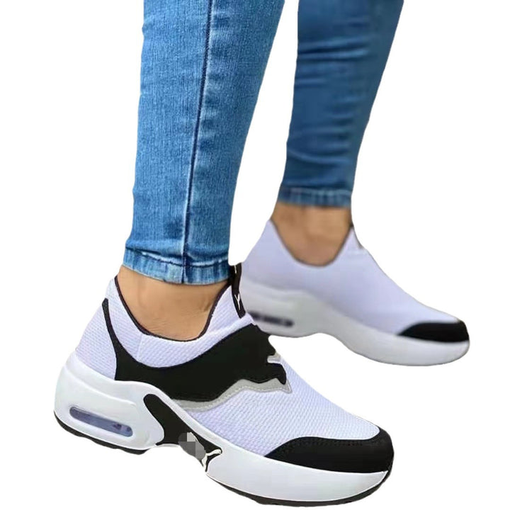 Damen Slip-On Plateausneaker mit Luftkammer und gestricktem Obermaterial Drune