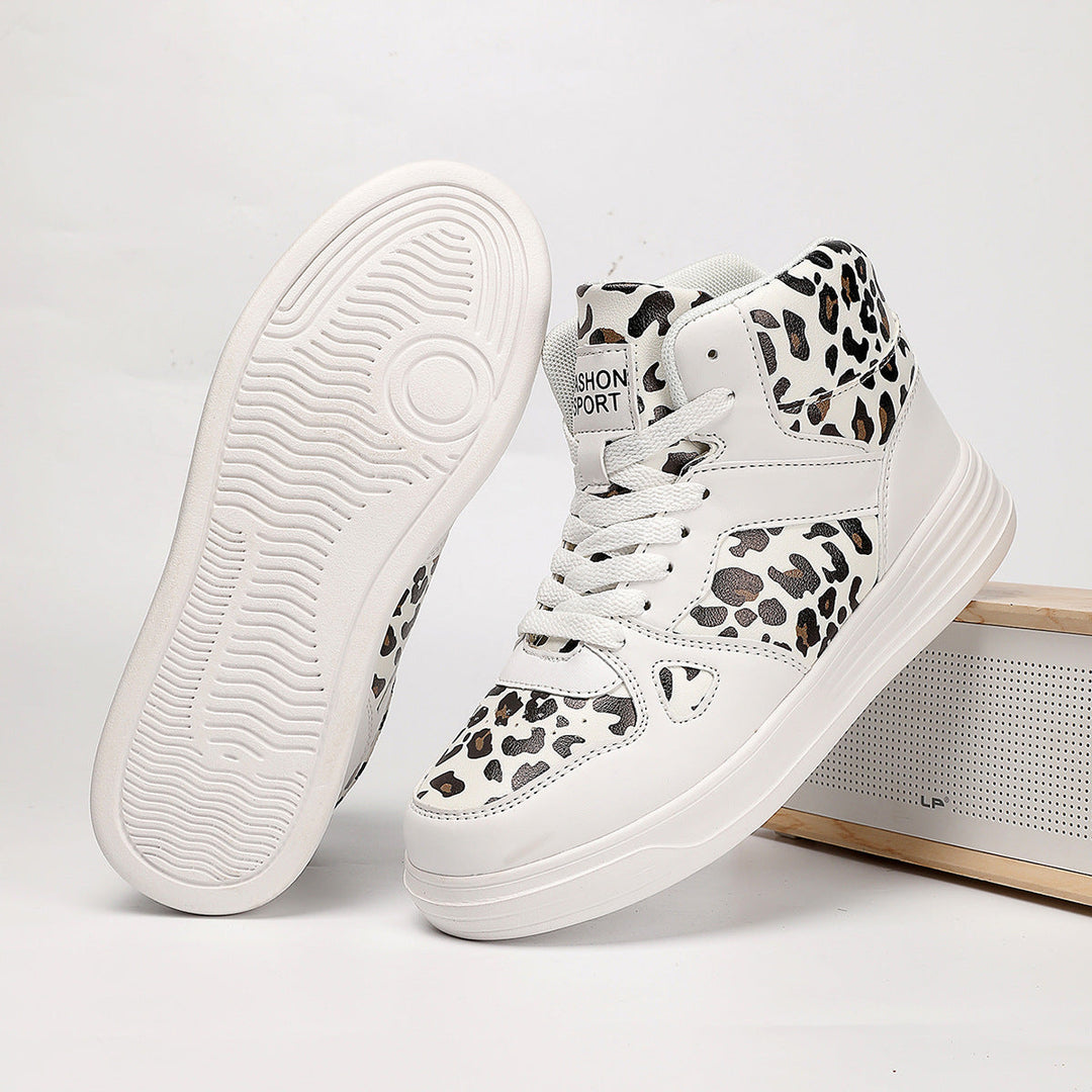 Damen Hochmodische Sneaker im Leoparden-Design Drune