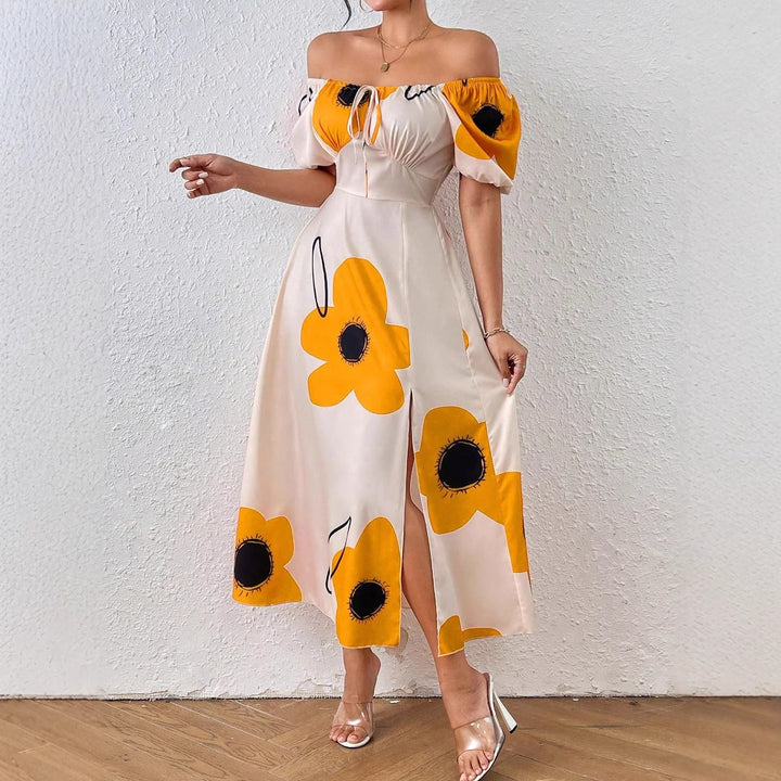 Damen Blütenverziertes Sommerkleid Drune