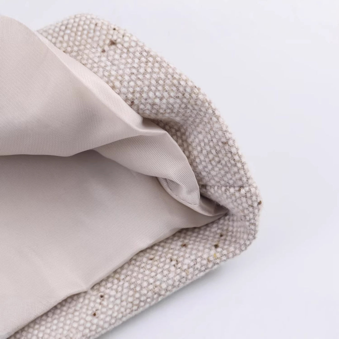 Damen Kurzblazer im Tweed‑Look mit taillierter Schnittführung Drune