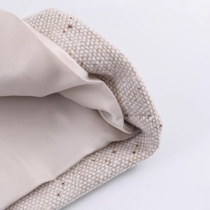 Damen Kurzblazer im Tweed‑Look mit taillierter Schnittführung Drune