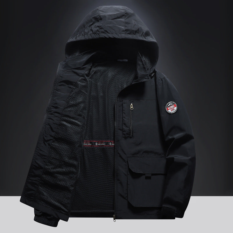 Herren Multifunktionale Übergangsjacke mit seitlichen Taschen Drune