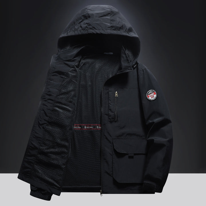 Herren Multifunktionale Übergangsjacke mit seitlichen Taschen Drune