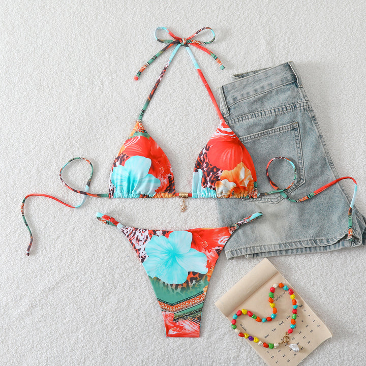Damen Triangel-Bikini mit raffinierten Schnürdetails Drune