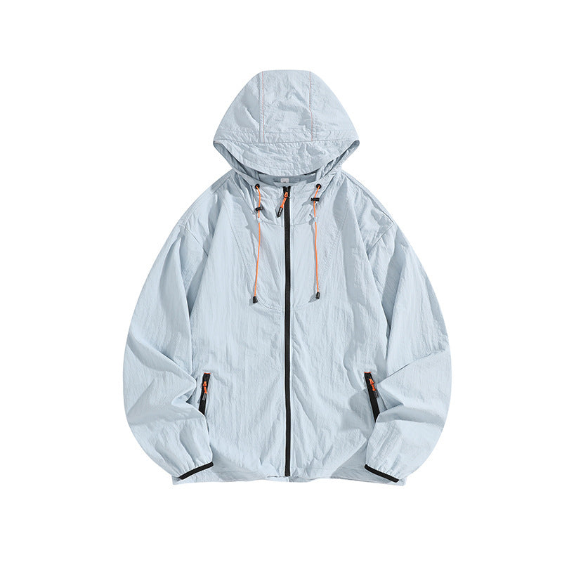 Herren Leichte Outdoorjacke mit Kapuze und praktischen Reißverschlusstaschen Drune