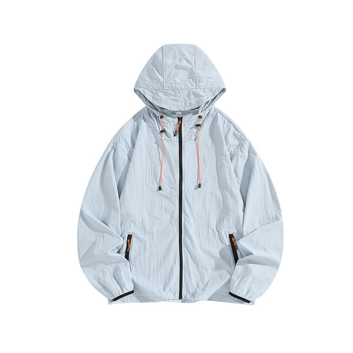 Herren Leichte Outdoorjacke mit Kapuze und praktischen Reißverschlusstaschen Drune