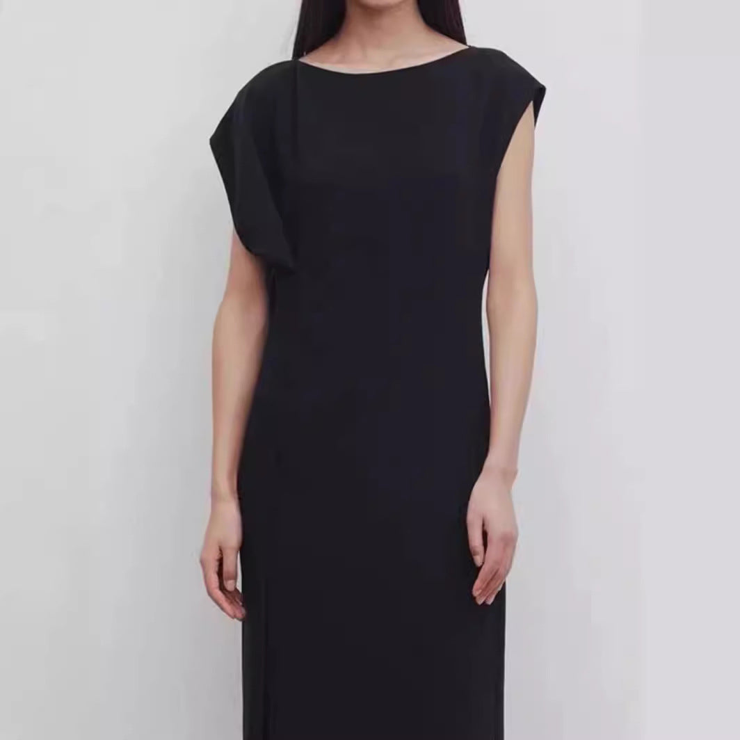 Damen Fließendes Midikleid mit reduziertem Schnitt Drune