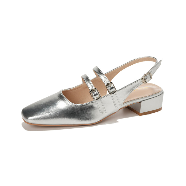 Damen Slingback Pumps mit doppeltem Riemchen und elegantem Design Drune