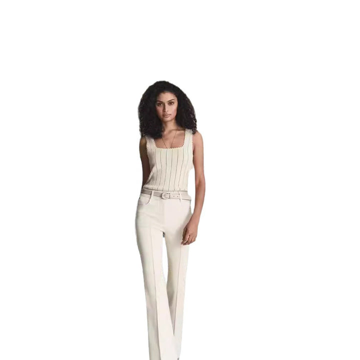 Damen Stricktop mit modernen Lochmuster Drune