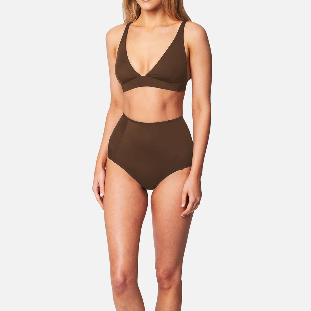 Damen Hochgeschnittener Bikini mit vorteilhaftem Schnitt Drune