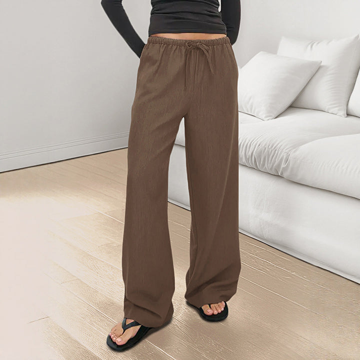 Damen Weite Palazzo-Hose Drune