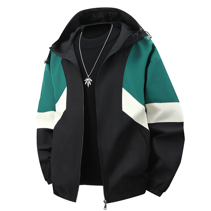Herren Sportliche Übergangsjacke mit Farbblockdesign Drune