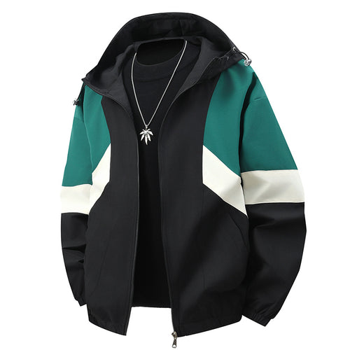 Herren Sportliche Übergangsjacke mit Farbblockdesign Drune