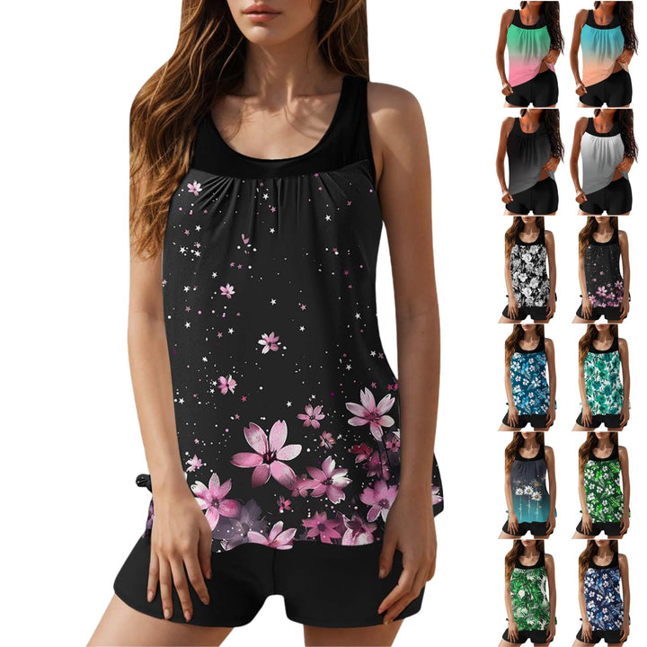 Damen Tankini mit floralen Akzenten Drune