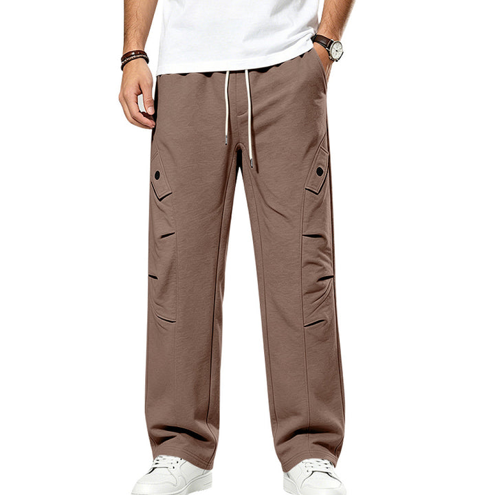 Herren Lässige Cargo-Jogginghose mit Kordelzug und Cut-Out-Details Drune
