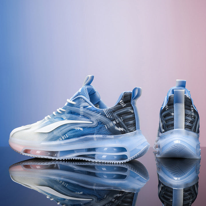 Unisex leichte Luftkissen-Sneaker mit transparentem Gradient-Obermaterial und sichtbarer Luftkammer Drune